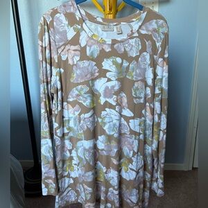 Logo Brand Floral Shirt